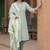 Women Ethnic Motifs Printed Regular Thread Work Kurta with Trousers & With Dupatta