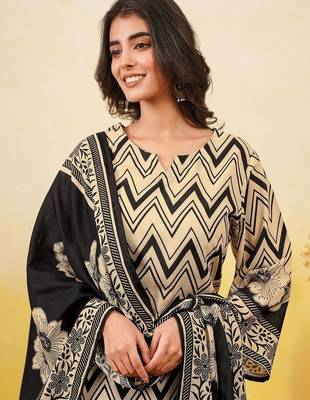 Women Embroidered Regular Kurta with Pyjamas & With Dupatta 2