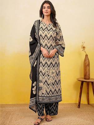 Women Embroidered Regular Kurta with Pyjamas & With Dupatta 7