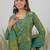 Women Floral Printed Regular Thread Work Kurta with Trousers & With Dupatta