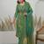 Women Floral Printed Regular Thread Work Kurta with Trousers & With Dupatta