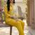 Embroidered Mustard Cotton Blend Co Ords for Women