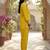 Embroidered Mustard Cotton Blend Co Ords for Women