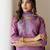 Floral Embroidered V-Neck Thread Work Straight Kurta With Trousers & Dupatta