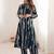 Printed Navy Blue Cotton Co Ords for Women