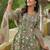 Women Floral Printed Regular Thread Work Kurta with Trousers & With Dupatta