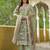 Women Floral Printed Regular Thread Work Kurta with Trousers & With Dupatta