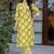 Printed Lime Green Viscose Rayon Co Ords for Women
