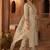 Women Ethnic Motifs Embroidered Regular Thread Work Chanderi Cotton Kurta with Trousers & With Dupatta