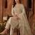 Women Ethnic Motifs Embroidered Regular Thread Work Chanderi Cotton Kurta with Trousers & With Dupatta