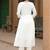 Women Floral Embroidered Empire Thread Work Pure Cotton Kurta with Trousers & With Dupatta