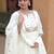 Women Floral Embroidered Empire Thread Work Pure Cotton Kurta with Trousers & With Dupatta