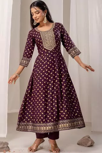 Women Ethnic Motifs Printed Regular Kurta with Trousers & With Dupatta