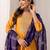 Women Ethnic Motifs Printed Regular Thread Work Kurta with Trousers & With Dupatta