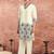 Embroidered Creme Silk Blend Co Ords for Women