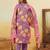 Women Floral Printed Regular Pure Silk Kurta with Trousers & With Dupatta