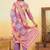 Women Floral Printed Regular Pure Silk Kurta with Trousers & With Dupatta