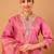 Women Floral Embroidered Regular Thread Work Kurta with Trousers & With Dupatta