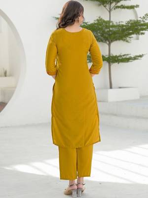 Women Ethnic Motifs Embroidered Regular Kurta with Trousers & With Dupatta 3