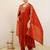 Women Ethnic Motifs Embroidered Empire Thread Work Kurta with Trousers & With Dupatta