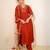 Women Ethnic Motifs Embroidered Empire Thread Work Kurta with Trousers & With Dupatta