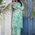 Printed Turquoise Viscose Rayon Co Ords for Women