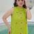 Embroidered Light Lime Green Viscose Rayon Co Ords for Women