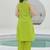 Embroidered Light Lime Green Viscose Rayon Co Ords for Women