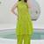 Embroidered Light Lime Green Viscose Rayon Co Ords for Women