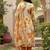 Women Floral Printed Regular Thread Work Kurta with Trousers & With Dupatta