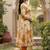 Women Floral Printed Regular Thread Work Kurta with Trousers & With Dupatta