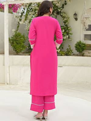 Women Ethnic Motifs Embroidered Regular Thread Work Kurta with Trousers & With Dupatta 3