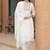 Women Ethnic Motifs Embroidered Empire Thread Work Chanderi Silk Kurta with Trousers & With Dupatta