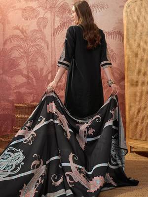 Women Ethnic Motifs Embroidered Regular Thread Work Kurta with Palazzos & With Dupatta 3