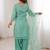Women Embroidered Regular Kurta with Trousers & With Dupatta