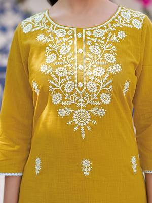 Women Embroidered Regular Kurta with Trousers & With Dupatta 7