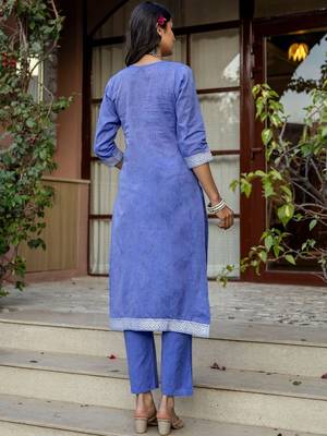 Women Embroidered Regular Kurta with Pyjamas & With Dupatta 5