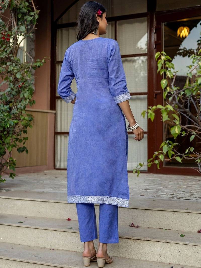 Women Embroidered Regular Kurta with Pyjamas & With Dupatta