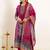 Women Ethnic Motifs Printed Regular Kurta with Trousers & With Dupatta