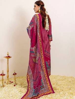Women Ethnic Motifs Printed Regular Kurta with Trousers & With Dupatta 2