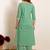Women Floral Embroidered Regular Thread Work Kurta with Palazzos & With Dupatta