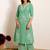 Women Floral Embroidered Regular Thread Work Kurta with Palazzos & With Dupatta