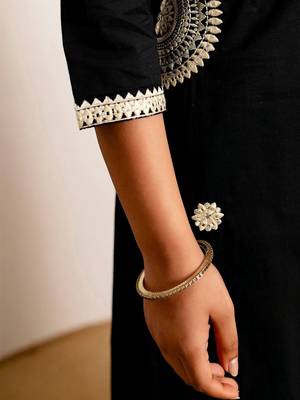 Women Ethnic Motifs Embroidered Regular Thread Work Kurta with Palazzos & With Dupatta 6