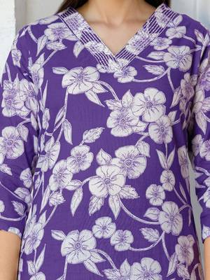 Women Floral Printed Regular Sequinned Kurta with Trousers & With Dupatta 2