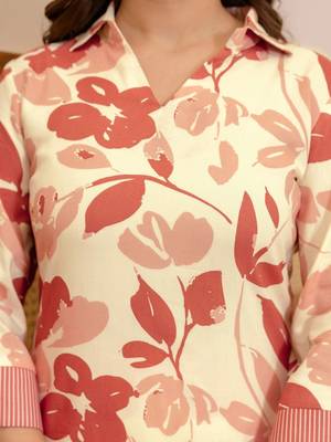 Women Floral Printed Kurta with Trouser 3