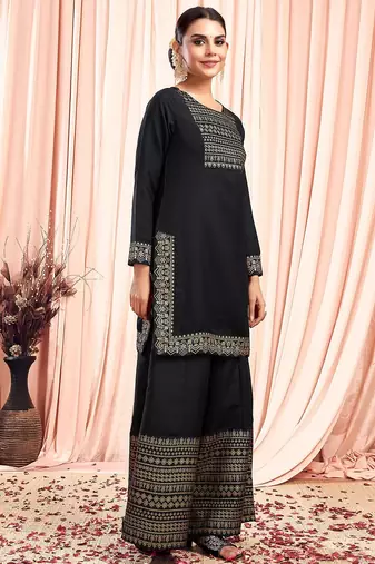 Women Floral Printed Kurta with Palazzo & Dupatta
