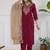Women Ethnic Motifs Embroidered Regular Kurta with Trousers & With Dupatta