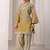 Mirror Work Brown Silk Farsi Salwar Co Ords for Women
