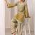 Mirror Work Brown Silk Farsi Salwar Co Ords for Women