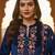 Women Floral Embroidered Regular Thread Work Velvet Kurta with Trousers & With Dupatta